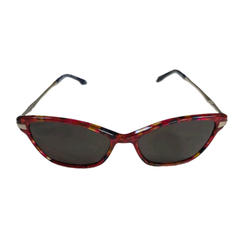 Vintage BCBGMAXAZRIA Aisha Sunglasses Red Multi Cat Eye Frame 52-15-135
